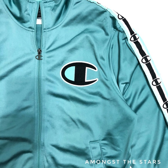 Champion LIFE Big C Eucalyptus Green Track Jacket - Picture 5 of 8